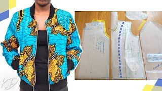 DETAILED BOMBER JACKET PATTERN TUTORIAL  KIM DAVE [upl. by Arikat]