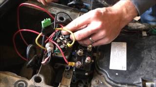 Universal ATV Winch Solenoid Relay Contactor Installation [upl. by Ydroj]