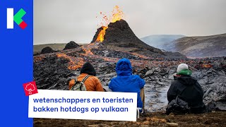 spectaculaire beelden van vulkaan in IJsland [upl. by Favata]