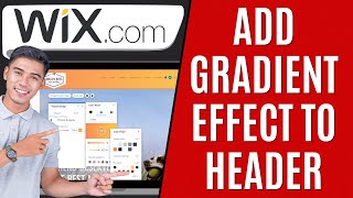 How To Add a Gradient Background to the Header Menu on Wix Quick Guide [upl. by Sutniuq950]