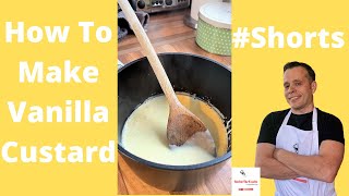 Homemade Vanilla Custard Recipe Shorts [upl. by Neyut]