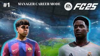 Manager career mode in FC 25 Debut Season ft Lamine Yamal Endrick [upl. by Erich710]