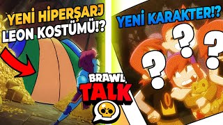 Yeni LEON HİPERŞARJ KOSTÜMÜ ve YENİ KARAKTER  Brawl Stars Brawl Talk [upl. by Adalie]