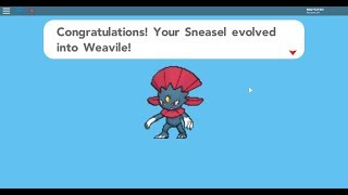 HOW TO EVOLVE SNEASEL IN POKEMON BRICK BRONZEread the comment [upl. by Deloris]