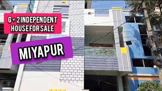 INDEPENDENT HOUSE FOR SALE  MIYAPUR  HYDERABAD  8790999296  SUBSCRIBE [upl. by Yekcor]