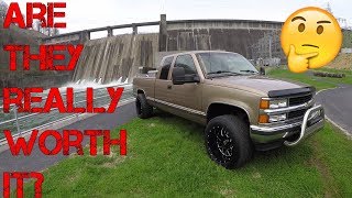 Running 20x12 wheels on your Chevy K1500 Silverado really worth it Truck Talk [upl. by Ynnaffit969]