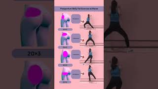 Postpartum Belly fat exercise at home🏠 postpartum bellyfat workout exercise bellyfatloss yoga [upl. by Nirhtak962]