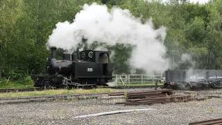 Hunslet 1215 at Apedale Valley Light Railway  27th August 2023 [upl. by Yllier]