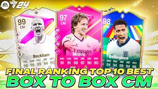 FINAL RANKING🔥TOP 10 BEST BOX TO BOX MIDFIELDERSCMS IN EA FC 24 ULTIMATE TEAM [upl. by Yaffit915]