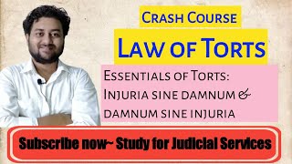 Essentials of Torts  Injuria sine damnum  Damnum sine injuria  Law of Torts [upl. by Assena139]