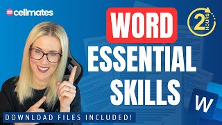 Essential Microsoft Word Skills  2HR TUTORIAL Files Included [upl. by Adachi]