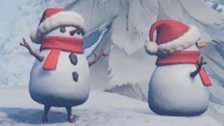 pretending to be a snowman in a pro game [upl. by Agni]