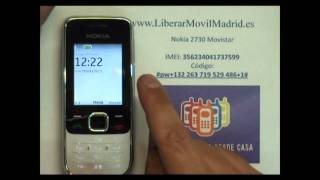 Liberar Nokia 2730 Movistar por Código IMEI  wwwLiberarMovilMadrides [upl. by Betteann]