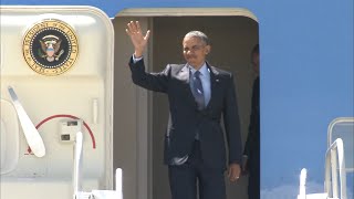 President Obama arrives in Atlanta [upl. by Connor]