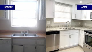 Small LShaped Kitchen Remodel Before amp After [upl. by Cilurzo]