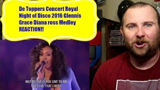 De Toppers Concert Royal Night of Disco 2016 Glennis Grace Diana ross Medley REACTION [upl. by Dunson279]