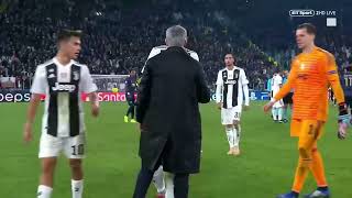 Jose Mourinho cups his ears and taunts Juventus fans after late Manchester United win [upl. by Eachern134]