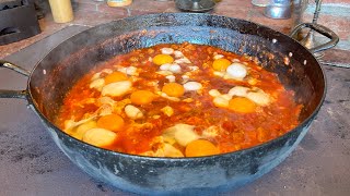 Shakshouka gatita pe soba cu legume si carnati de porc [upl. by Enicul]