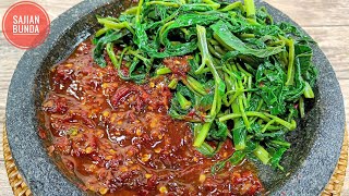 Resep Brambang Asem Kangkung Seger Pedes Asam Manis [upl. by Erlene516]