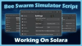 OP Bee Swarm Simulator Script  AutoFarm AutoQuest Auto Snowflake  Working On SolaraMobile [upl. by Neeneg]