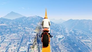 WORLDS LONGEST TIGHTROPE RACE GTA 5 Funny Moments [upl. by Nollek721]