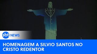 Cristo Redentor recebe homenagem a Silvio Santos  SBTNewsnaTV 190824 [upl. by Asaph]