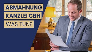 Abmahnung KANZLEI CBH Cornelius Bartenbach Haesemann bekommen [upl. by Kamal]