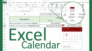 How to install Date Picker Calendar in Excel [upl. by Todd]