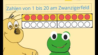 Zahlen bis 20 am Zwanzigerfeld  Mathe  Klasse 1  Zahlenraum bis 20  Lernen mit Leo  Grundschule [upl. by Ardnic443]