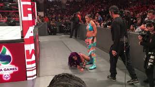 WWE Monday Night RAW San Diego  June 25 2018 Bayley turns on Sasha Banks [upl. by Vladi]