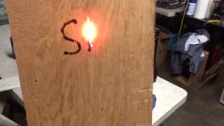 Testing a 70 watt Co2 Laser at the Shop 2013 [upl. by Bocoj]