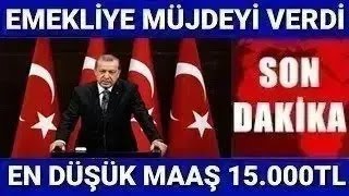 DUL YETİM EN DÜŞÜK EMEKLİ Engelli Maaş 15000Tl Ssk Bağkur 4A 4B 4C ne kadar sondakika [upl. by Aliekat]