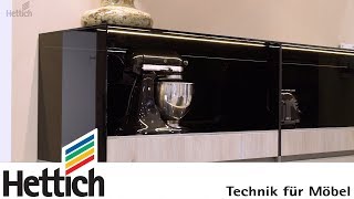 Feel style the kitchen highboard with locking pullout shelves at Interzum 2017 [upl. by Aisela]