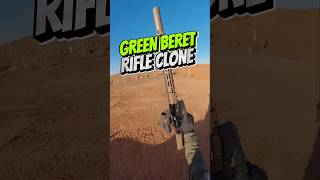 Shooting REAL Green Beret Rifle CLONE shorts [upl. by Idmann]