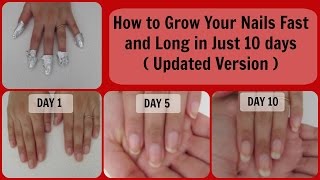 How to Grow your nails really fast and long in just 10 days  Updated Version   Mamtha Nair [upl. by Ynavoj234]