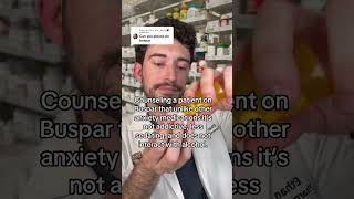 What to KNOW about BUSPAR Buspirone pharmacist medicine anxiety anxietyrelief shorts [upl. by Ankeny]