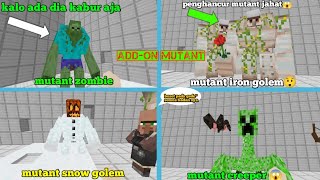 review addon mod mob mutant😱😱 di Minecraft iron golem op bener😱 [upl. by Sauveur]