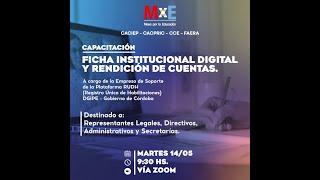 Capacitación Ficha institucional digital y Rendición de cuentas [upl. by Dorwin429]