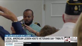 VIDEO American Legion Post 166 hosts Lowcountry Veterans Day service [upl. by Ranson]