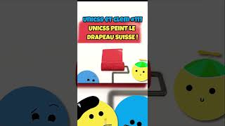 UNICSS PEINT LE DRAPEAU SUISSE Unicss et Clem shorts 111 gaming humour suchart [upl. by Agretha]