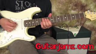 Blues Lick  Blues Guitar Lesson  Fender Stratocaster [upl. by Klina64]