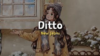 Ditto  New Jeans  Lyrics  Terjemahan Indonesia [upl. by Arekat]