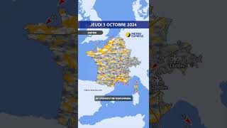 Météo du Jeudi 3 au Samedi 5 Octobre 2024 [upl. by Arymahs]