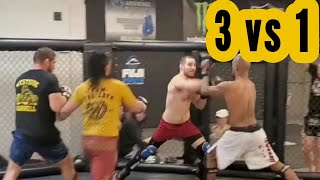 Sean Strickland 3 vs 1 MMA Sparring Sessions [upl. by Rema]