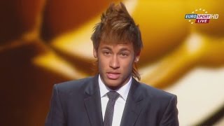 Neymar vence o prêmio Puskás 2011 FIFA Puskás Award 2011 [upl. by Scever973]