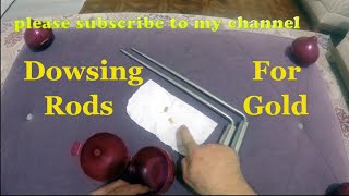 Dowsing Rods To Find Gold  Test 2   Dowsing Rod Gold Detector  L Rods Dowsing For Gold [upl. by Windy130]