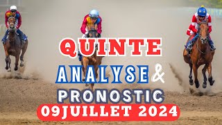 Analyse du quinte du 09 juillet 2024  Pronostic quinte du jour [upl. by Asilrahc]