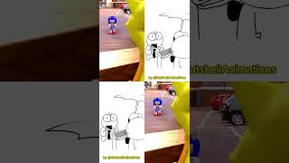 Sonic This Icecream is Delicious vs Original funnyshorts sonic skibidi memes [upl. by Atteuqnas184]