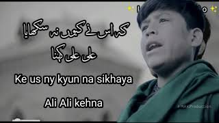 Janam Fida e Haideri Ya Ali as Lyrics  Sadiq Hussain  Amjad Baltistani [upl. by Leakim93]