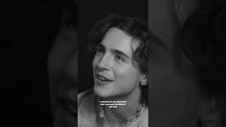 Timothée Chalamet on His Funny First Kiss  W Magazine [upl. by Radley]